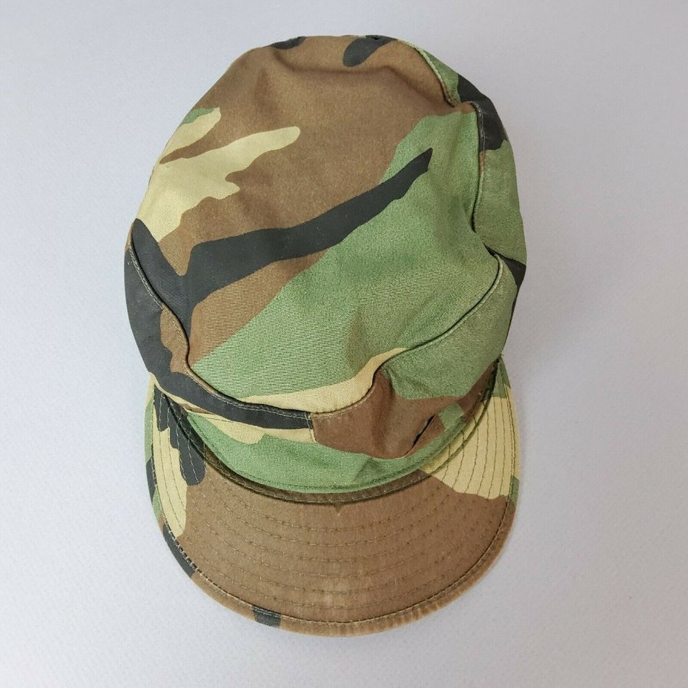 Military Camouflage Green Woodland Utility Cap Hat